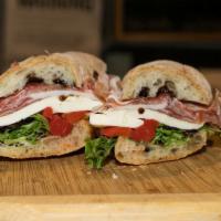 6. Venezia Panini · Speck, provolone cheese, sweet peppers and spring mix.