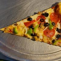 Supreme Special Pizza · Pepperoni, Canadian bacon, hamburger, sausage, mushrooms, green peppers, onions, and black o...