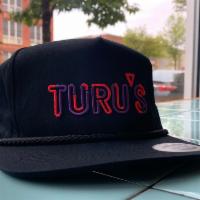 Turu's Snapback · Black snapback hat with Turu's neon logo. So fresh, so clean.
