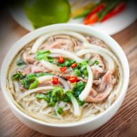 Ribye Steak Noodle Soup · Ribye Rare Steak with Beef Broth Noodles Soup (Pho)