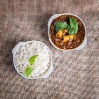 Amaravati Curry · Meat cooked with delicious and super spicy locally grown red chillies paste. Pictured: Amara...