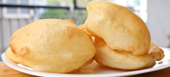 Bhatura · Puffed and Fried Indian bread made with all purpose flour