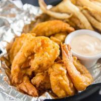 Shrimp Basket  · 7 Hand-battered and fried jumbo shrimp served with fresh hand-cut fries