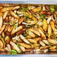 Armenia Style Potatoes · Pan fried potatoes with onions and bell peppers. 