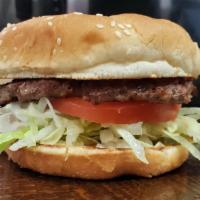 Hamburger · Juicy  patty grilled to perfection and placed on a soft, toasted sesame seed bun.