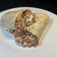 Beans & Cheese Burrito · Whole pinto beans and cheese.