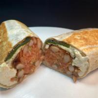 Regular Chile Relleno Burrito · Chile relleno (with Mexican cheese) in a flour tortilla, with salsa & whole beans.