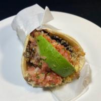 Vegan Taco · 2 Corn tortillas , black beans, quinoa, salsa fresca and avocado.