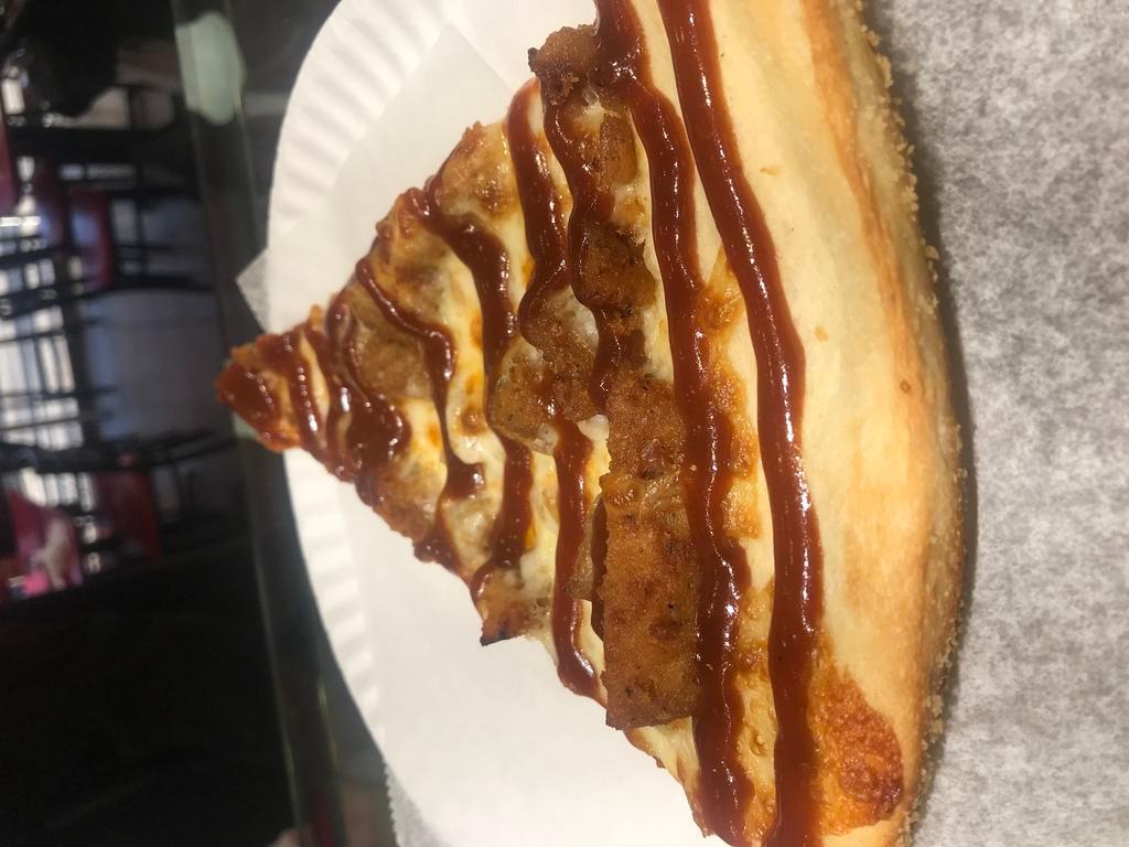BBQ Chicken Pizza Slice · 