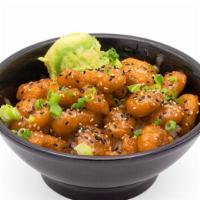 Sweet & Crispy Shrimp Bowl · Golden fried shrimp tossed in a creamy sweet sauce served over rice