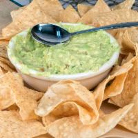 Fresh Guacamole Full Order  · Plenty of freshly fried tortilla chips with freshly made to order guacamole. Mild to medium ...