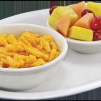 Kids Macaroni and Cheese · Served with choice of side.