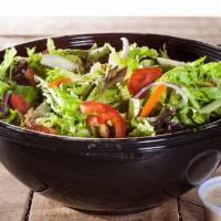 Family Size House Salad · Served with two large sides of dressing.