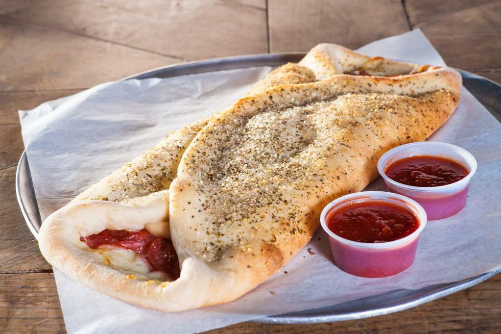 Create Your Own Stromboli · Mozzarella and provolone, and your choice of additional ingredients for an additional charge.