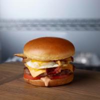3. BEC · Beef patty, beef bacon, fried egg, American cheese, tomatoes, B7 sauce