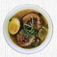 R1. Chasu Ramen · The original “Tonkotsu” pork broth, thin noodles topped with pork belly chashu, ground pork,...