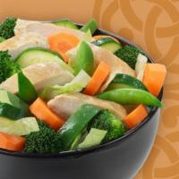 Riceless Bowl · Chicken breast, wok-stirred veggies and samurai sam's teriyaki sauce on the side.