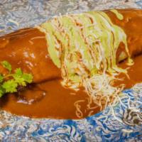 4. Wet Burrito Combo · Comes with your choice of meat, beans and rice.