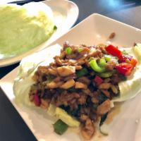 Lettuce Wraps · Spiced choice of protein and veggies. Served with lettuce cups. 