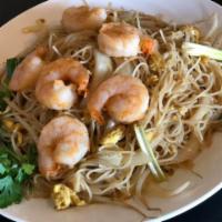Shrimp Mee Hoon · Thin rice noodles, green onions, bean sprouts and shrimp. 