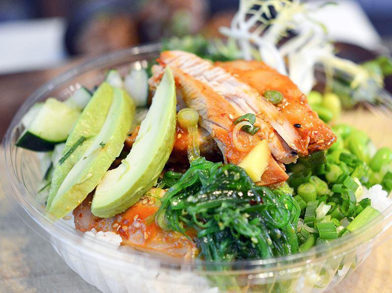 To the Max Poke Bowl · 3 proteins.