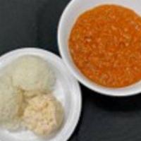 Chili Bowl · Steamed rice and macaroni salad.