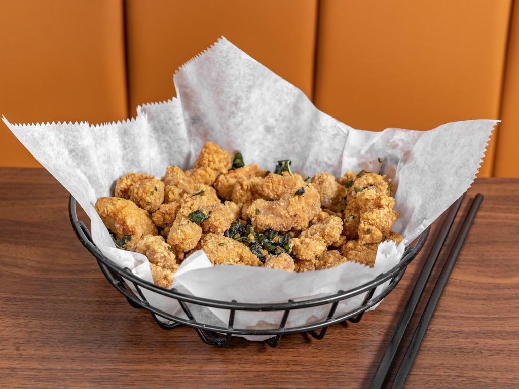 11. Popcorn Chicken · Small, breaded, and fried. Bite-sized, breaded, and fried chicken. 