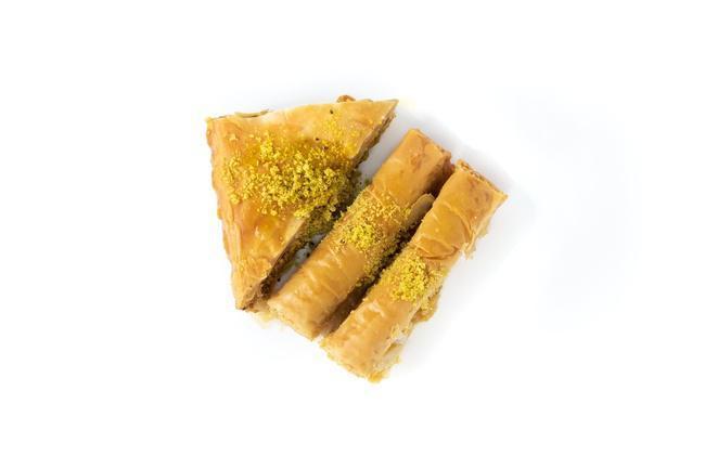 Baklava · Phyllo fingers with almonds, pistachio and walnuts