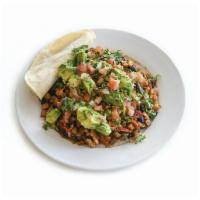 Spicy Vegan Tex Mex Tofu Hash · Tofu, black beans, onion, chipotle, cilantro, grilled potatoes, tomatoes, pico de gallo, avo...
