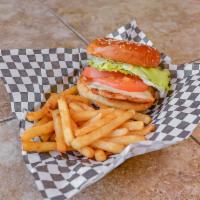 Chicken Sandwich · Crispy or Grilled marinated chicken, fresh lettuce, tomatoes, mozzarella cheese and mayo dre...