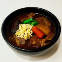 Braised Short Ribs (갈비찜) · Comes with (1) rice and side dishes