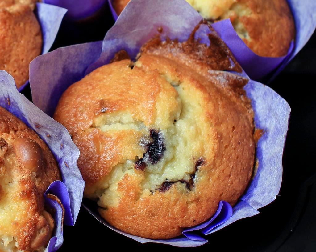 Blueberry muffin  · blueberry muffin with fresh blueberry's inside of muffin