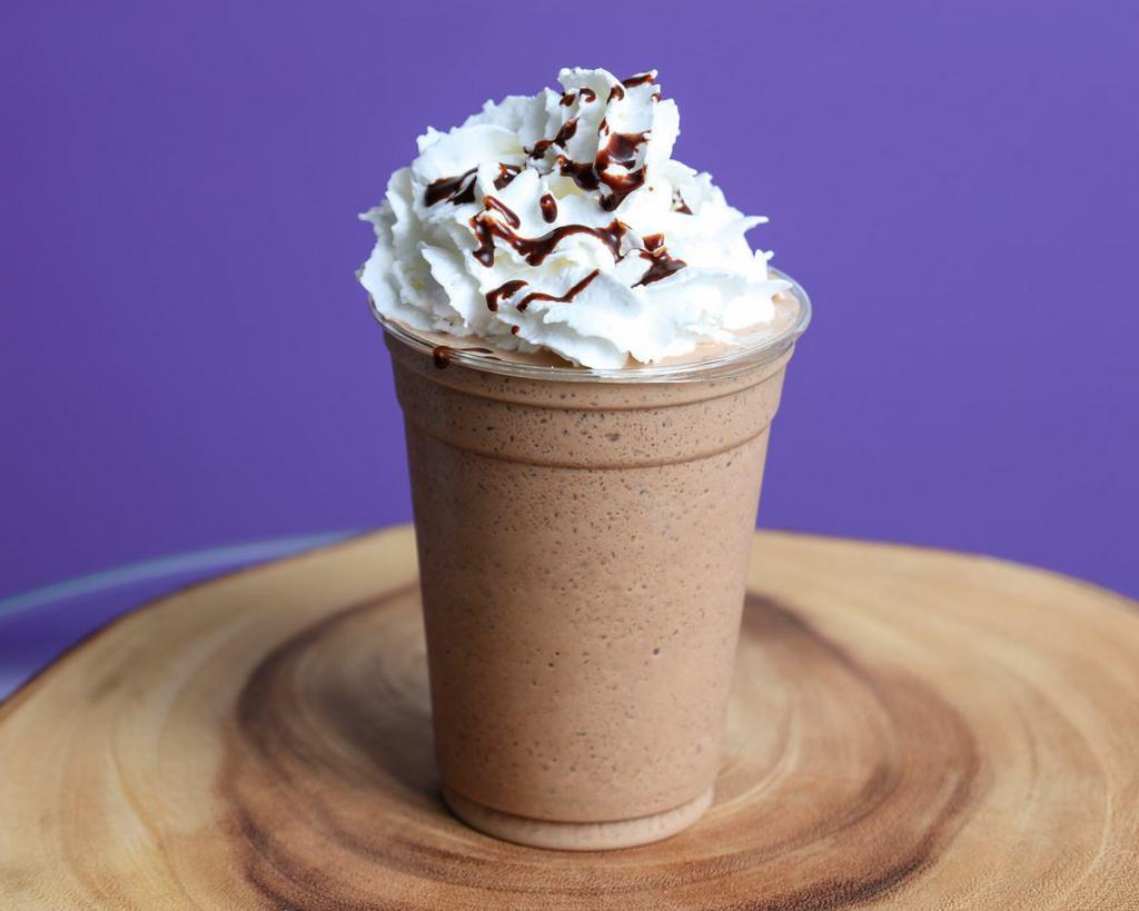 Chocolate Frappe 20oz · Made without coffee but you can customize with added espresso shots