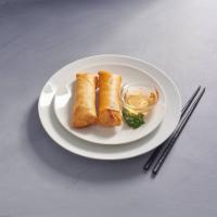 D3. Two Piece Egg Roll · Deep fried egg rolls stuffed with vegetables and vermicelli noodles. Served with sweet and s...