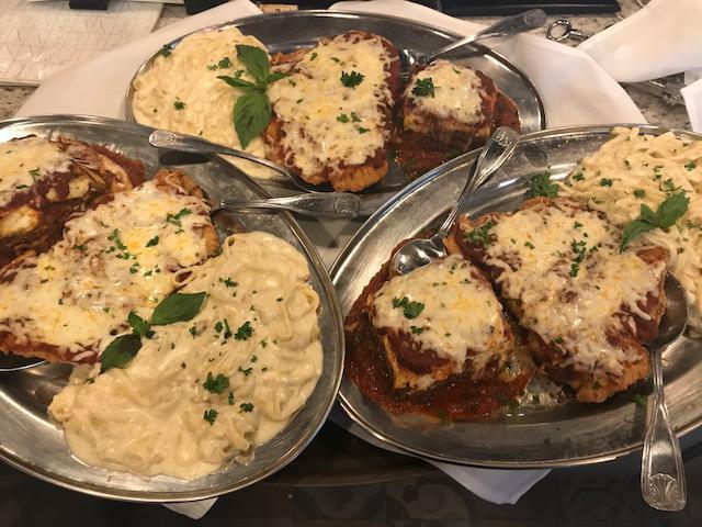 Tuscan Feast - feeds 3  · 3 Italian classics Fettuccine Alfredo, Lasagna and Chicken parmigiana .Comes with garlic bread and your choice of tomato basil soup or salad. Pick yours House or Caesar 