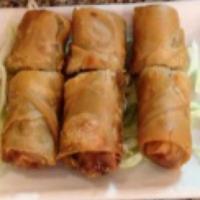 6. Vegetable Egg Roll · 3 pieces.