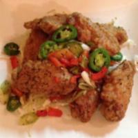 51. Salt and Pepper Chicken Wings · Spicy.