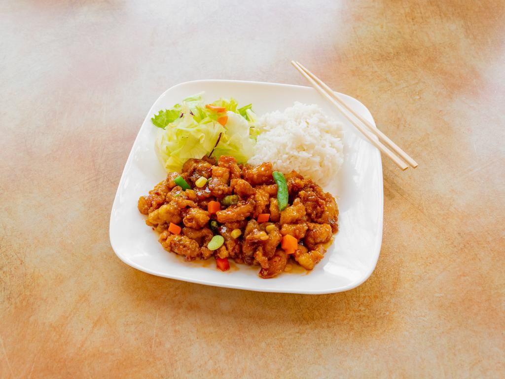 General Tso’s Chicken · Deep-fried with sweet and spicy sauce.