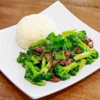 SFR1. Beef & Broccoli Stir-Fried Rice - Bo Xao Bong Cai · 