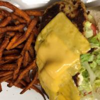 Chicken Cutlet Sandwich · Grilled, blackened or breaded with lettuce, tomato, mayonnaise, American cheese and applewoo...
