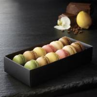 Mini Macarons (6 pack assorted) · Six colorful mini macarons.