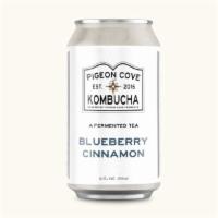 Blueberry Cinnamon Kombucha, Pigeon Cove · A fruity, refreshing kombucha made with wild Maine blueberries and a hint of organic cinnamo...