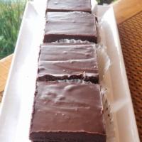 Chocolate Cake with Chocolate Ganache, GF/Vegan · Gluten-free flour blend, cocoa powder, sugar, coffee, avocado oil, vanilla, vinegar, salt, b...