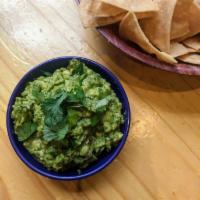 Guacamole · Homemade guacamole with Tortilla chips (Gluten Free/Dairy Free/Vegan)