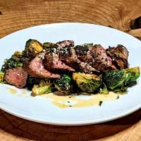 Steak and Brussels Sprouts · 6oz. Teres major cooked to perfection and served with a pile of lightly fried Brussel sprout...