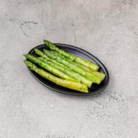 Asparagus · Steamed aspragus with Tuscan evoo