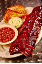 Ribs & 5 Bites Combo · Served with two sides and Texas toast.