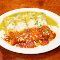 Enchilada · Comes with choice of meat.
