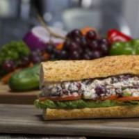 Chicken Salad Sandwich · Our freshly prepared Chicken Salad containes: All white meat chicken breast, celery, cranber...