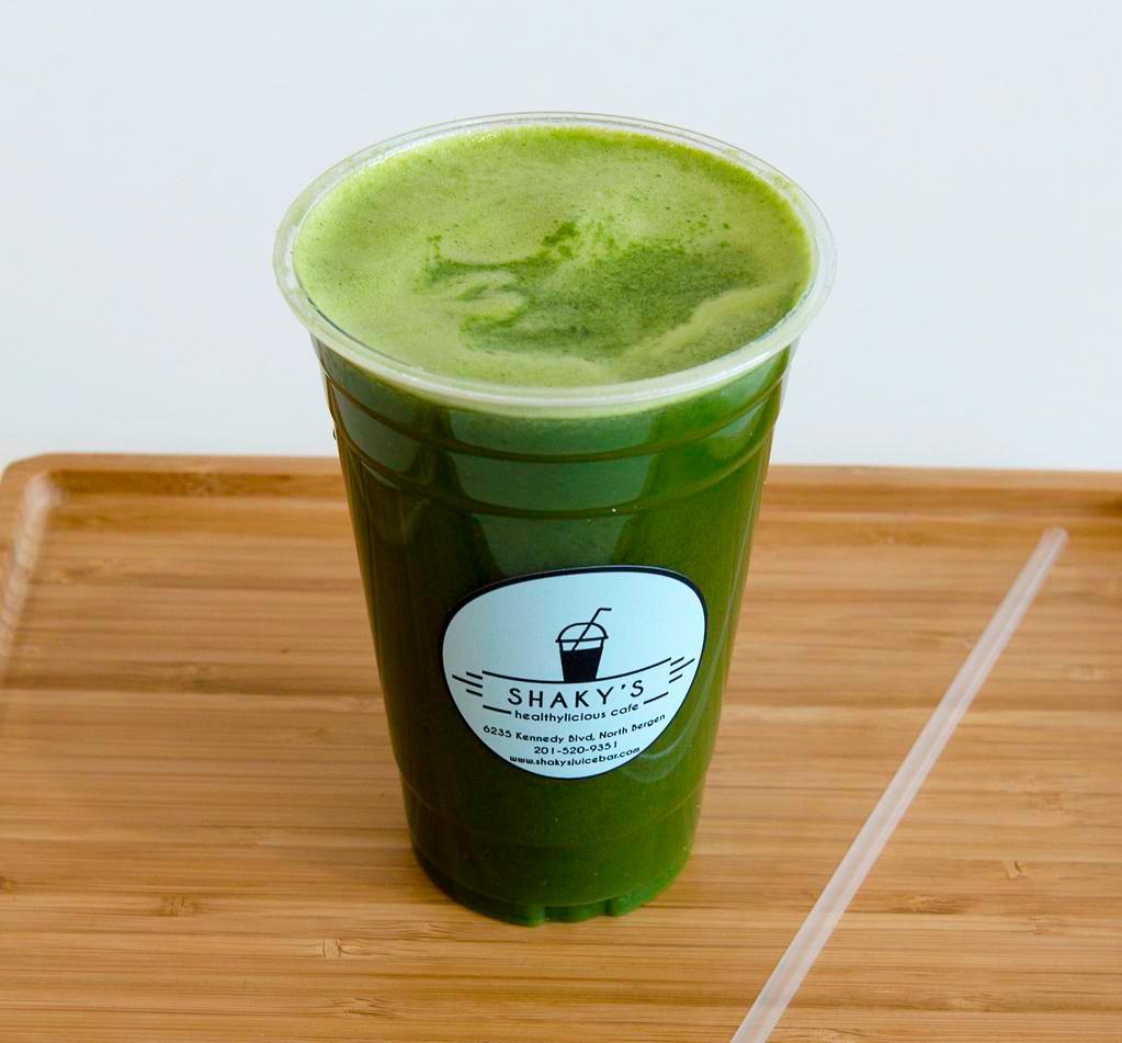 Green Morning Juice · Kale, spinach, cucumber, celery, green apple, lemon and ginger.